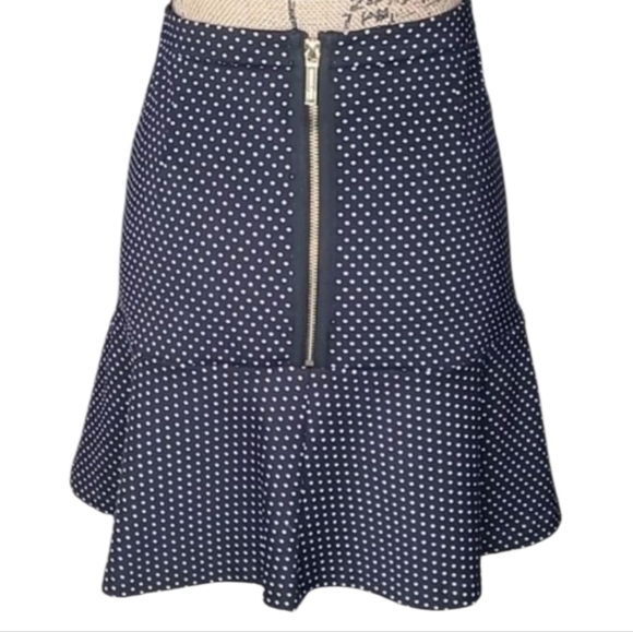 Michael Michael Kors Black and White Polka Dot A-Line Skirt - Picture 4 of 5